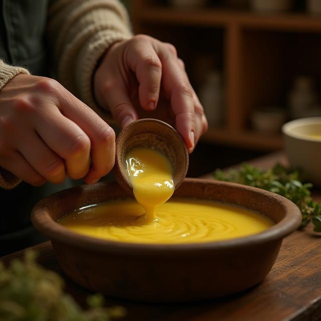 Proceso de mezclado de aceites y mantecas